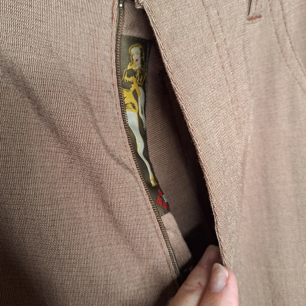 BC Ethic Brown EZ FIT Mens Casual Stetch Straight Leg Trouser Sz 32 - Picture 4 of 9